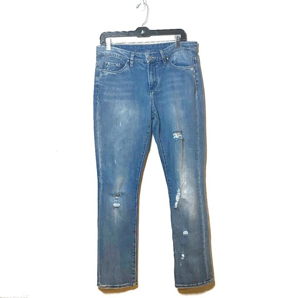 Blank NYC Denim - Blank NYC Distressed Light Wash Boyfriend Jeans 28